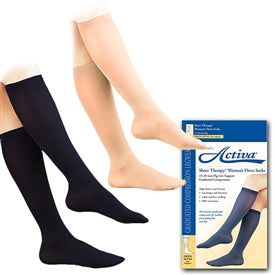activa sheer therapy women's dress socks Activa Sheer Therapy 15-20 mmHg Women's Socks, Small Navy Blue