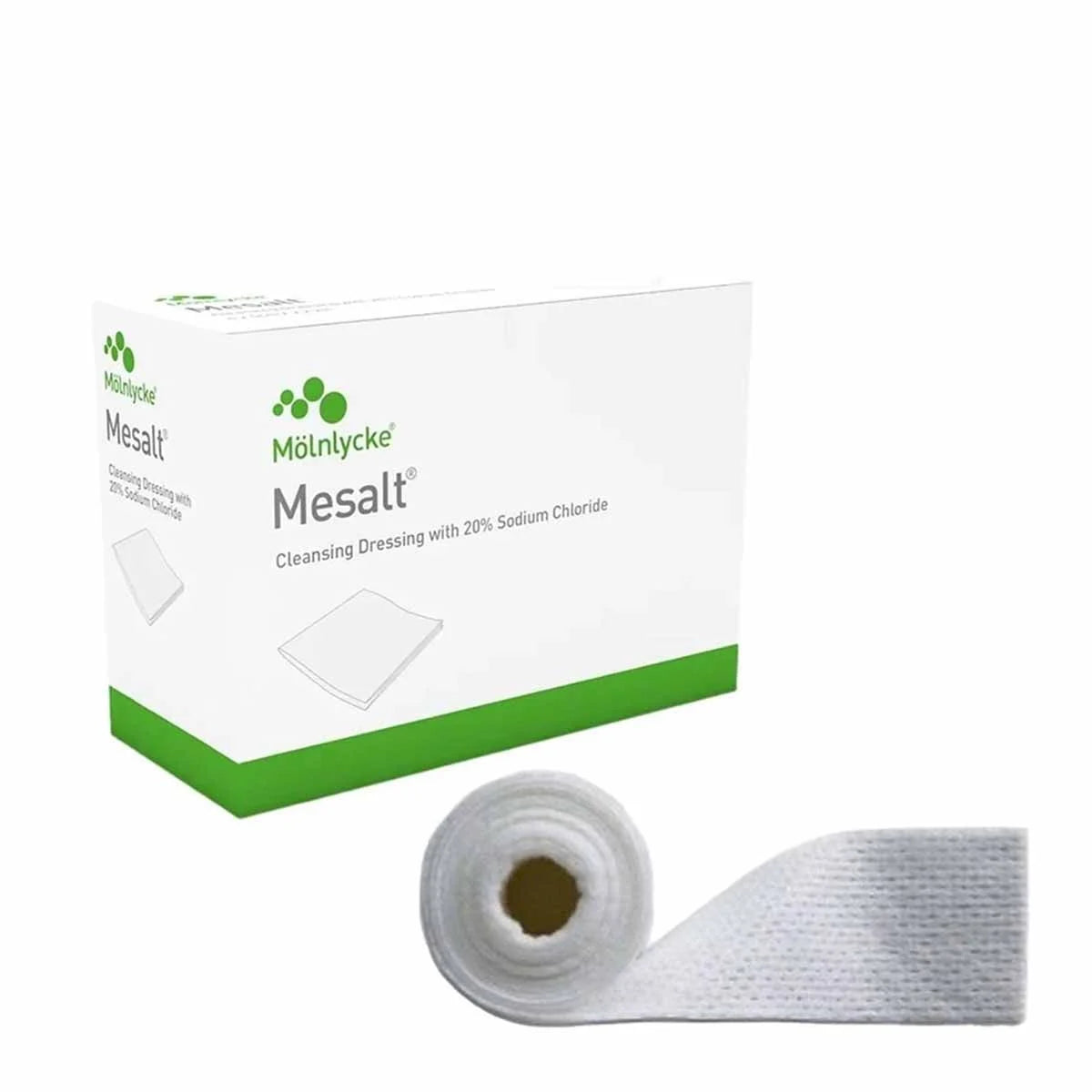Molnlycke Mesalt Sodium Chloride Dressing 285580 286099 285280