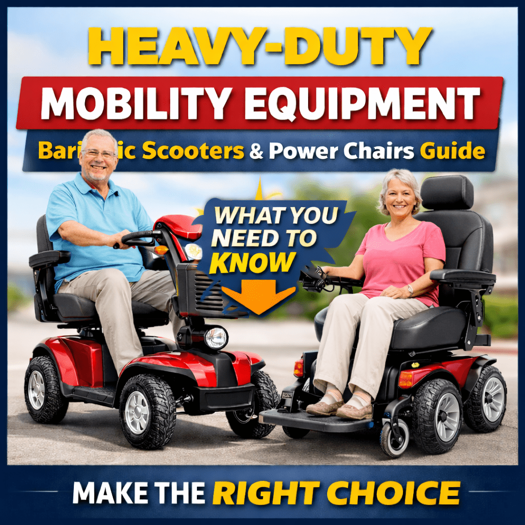 Heavy-Duty Mobility Scooters &amp; Bariatric Power Chairs: Who Needs One and How to Choose Right One - Medical Department Store