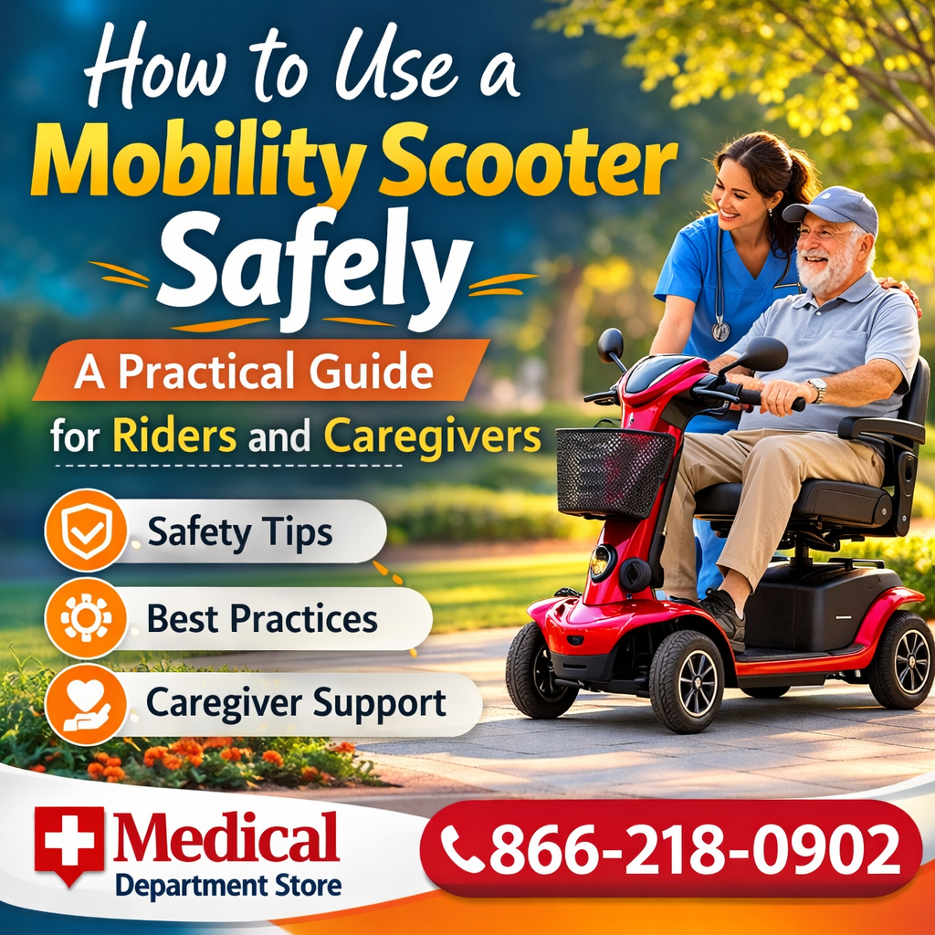 How to Use a Mobility Scooter Safely — A Practical Guide for Riders and Caregivers - Medical Department Store