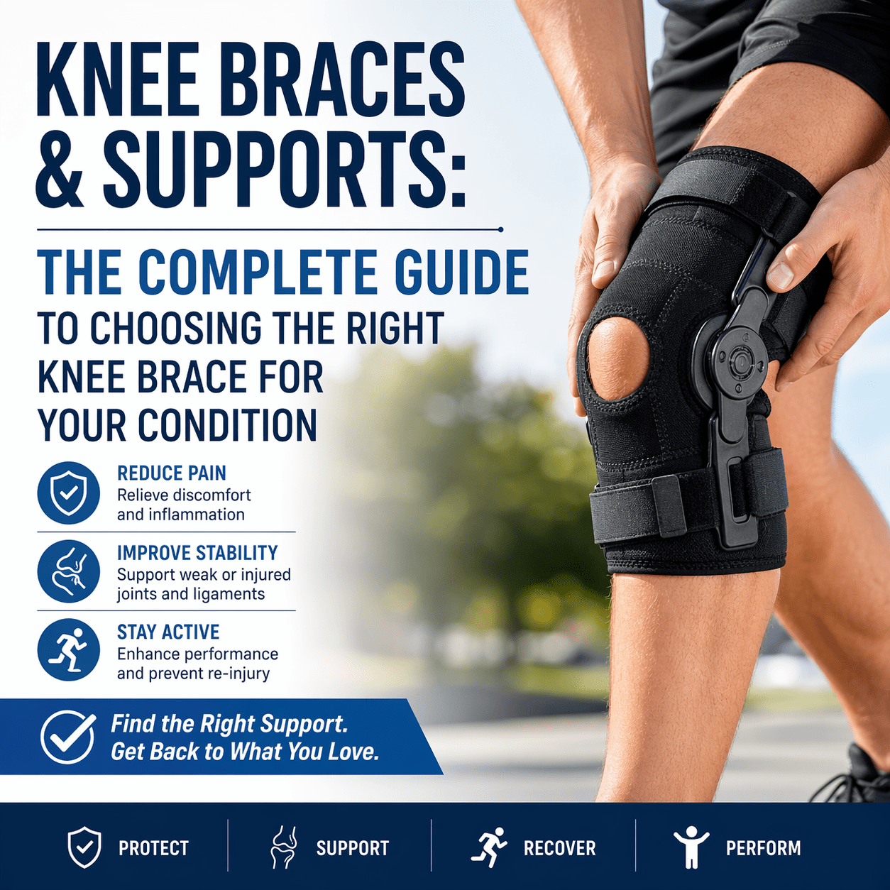 Knee Braces &amp; Supports: The Complete Guide to Choosing the Right Knee Brace for Your Condition - Medical Department Store