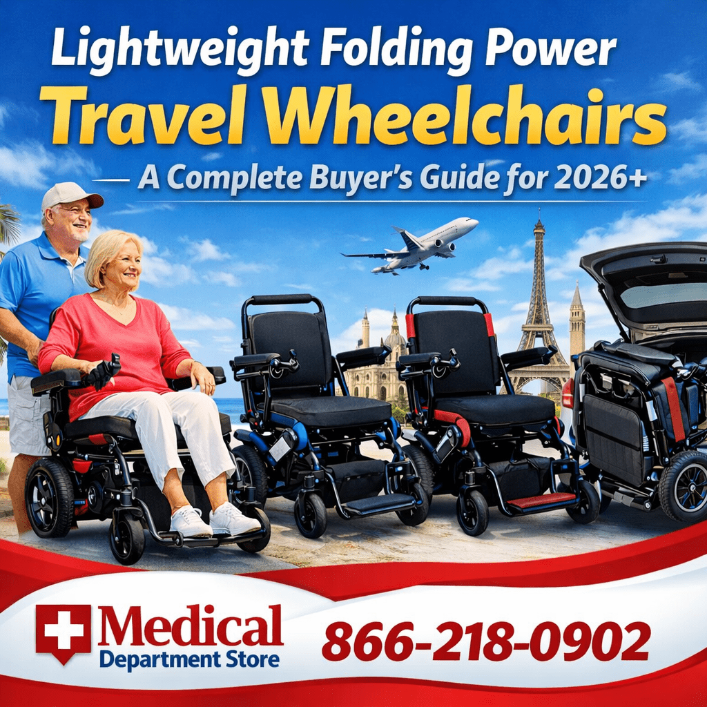 Lightweight Folding  Travel Power Wheelchairs — A Complete Buyer's Guide for 2026 - Medical Department Store