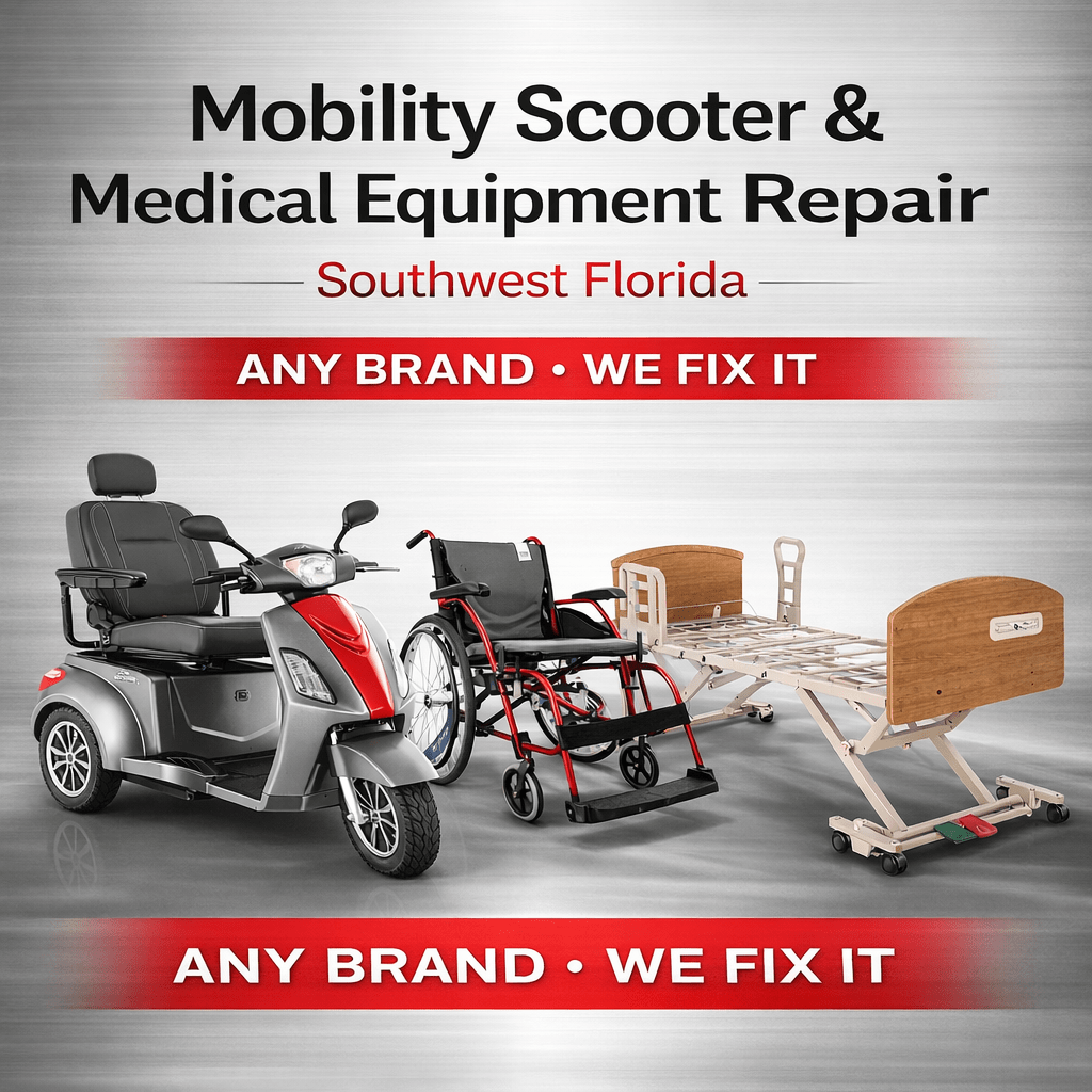 Mobility Scooter &amp; Medical Equipment Repair in Southwest Florida — We Fix It - Medical Department Store