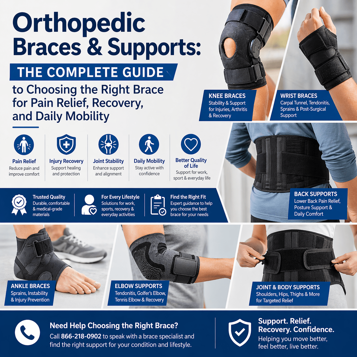 Orthopedic Braces &amp; Supports: The Complete Guide to Choosing the Right Brace for Pain Relief, Recovery, and Daily Mobility - Medical Department Store