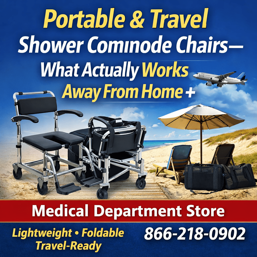 Portable & Travel Shower Commode Chairs — What Actually Works Away From Home - Medical Department Store