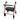 McKesson Bariatric Heavy Duty Rollator - 400 lb. Capacity Folding Steel Walker with 8" Wheels
