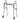 Drive Deluxe Folding Walker Two Button with 5 inch wheels