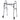 Drive Deluxe Folding Walker Two Button with 5 inch wheels