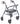 Drive Go-Lite Bariatric Rollator Walker – 500 lb Heavy Duty Rollator with Extra-Wide Seat