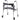 Drive Medical Clever-Lite LS Rollator Walker with Seat and Push Down Brakes