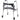 Drive Medical Clever-Lite LS Rollator Walker with Seat and Push Down Brakes