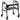 Drive Medical Clever Lite Walker Adult with 8" Casters – Dual Function Rollator Walker
