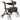 Drive Nitro HD Euro-Style Rollator – Heavy Duty 450 lb Capacity Rolling Walker