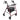 ProBasics Rollator Walker with 6" Wheels – Lightweight Folding Rollator Walker with Seat