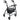 ProBasics Rollator Walker with 6" Wheels – Lightweight Folding Rollator Walker with Seat