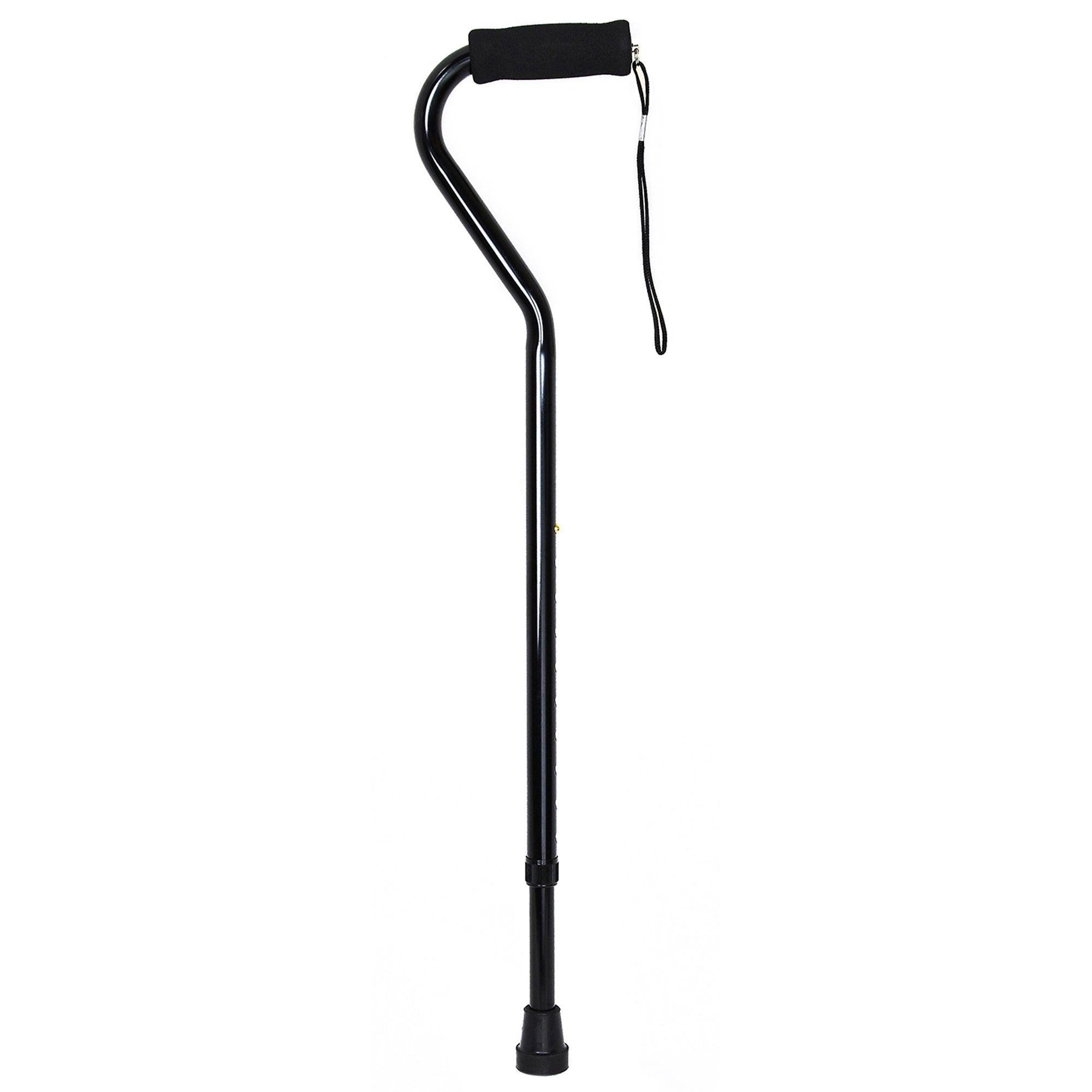 McKesson Lightweight Offset Handle Cane – Adjustable Aluminum Walking Aid