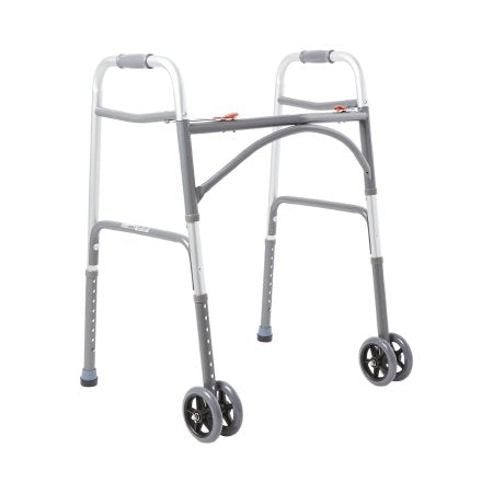 Bariatric Folding Walker with Wheels by McKesson