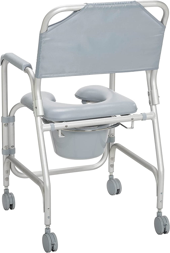 Drive Aluminum Shower Chair And Commode with Casters