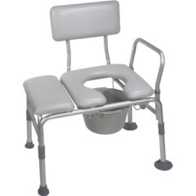 Drive 12005KDC-1 Combination Padded Transfer Bench/Commode