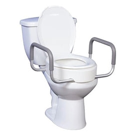 Drive Premium Raised Toilet Seat with Removable Arms Elongated
