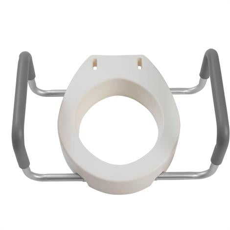 Drive Premium Raised Toilet Seat with Removable Arms Elongated