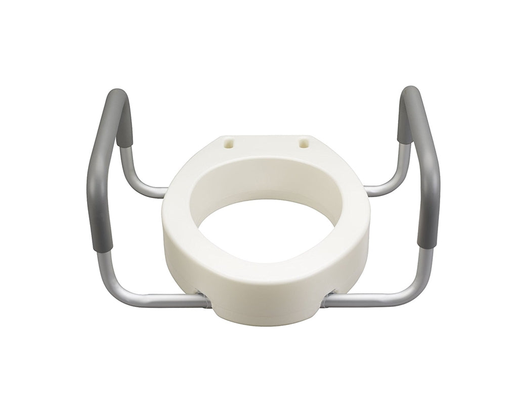 Drive Premium Raised Toilet Seat with Removable Arms Elongated