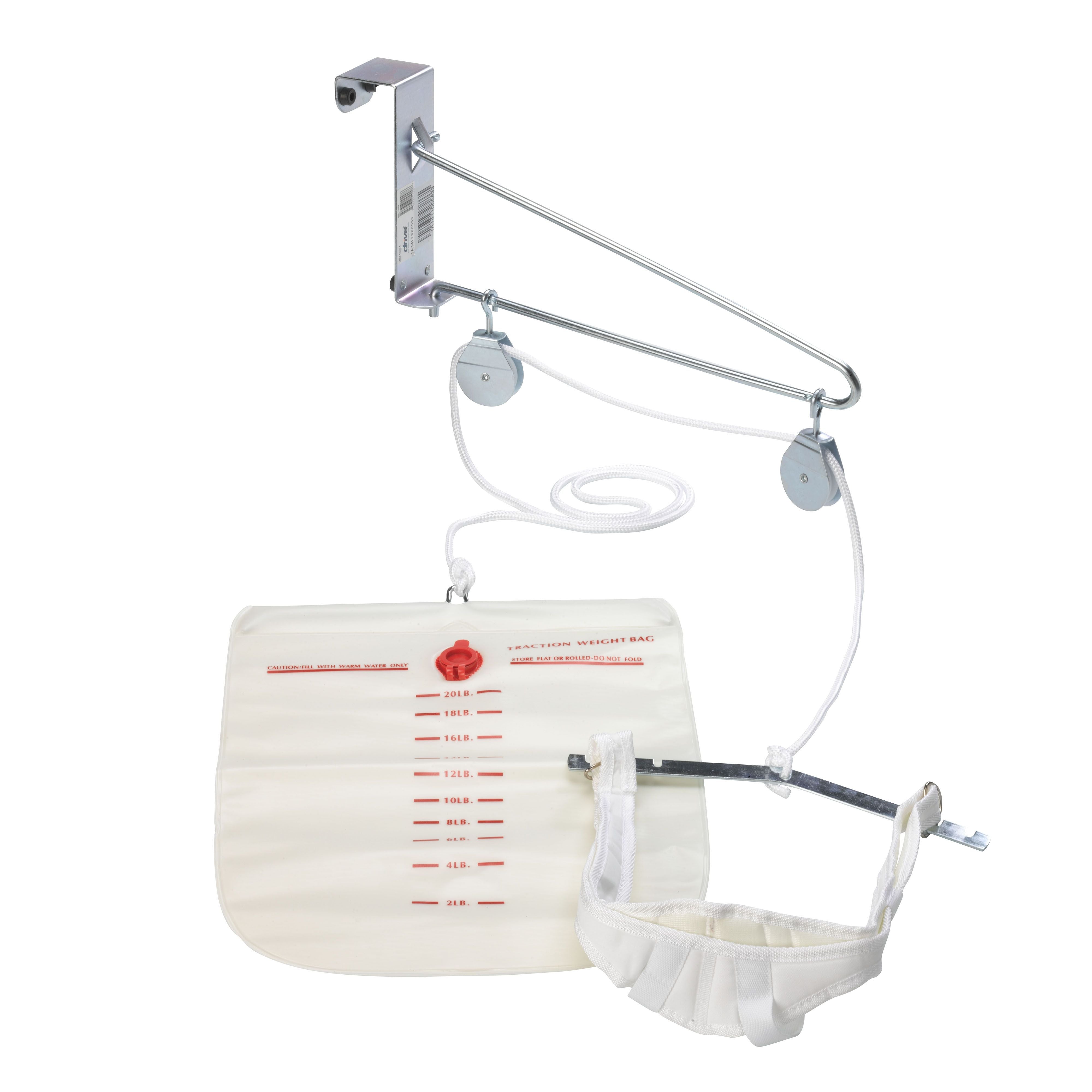 Drive Medical Over-Door Cervical Traction Set – At-Home Neck Pain & Compression Relief