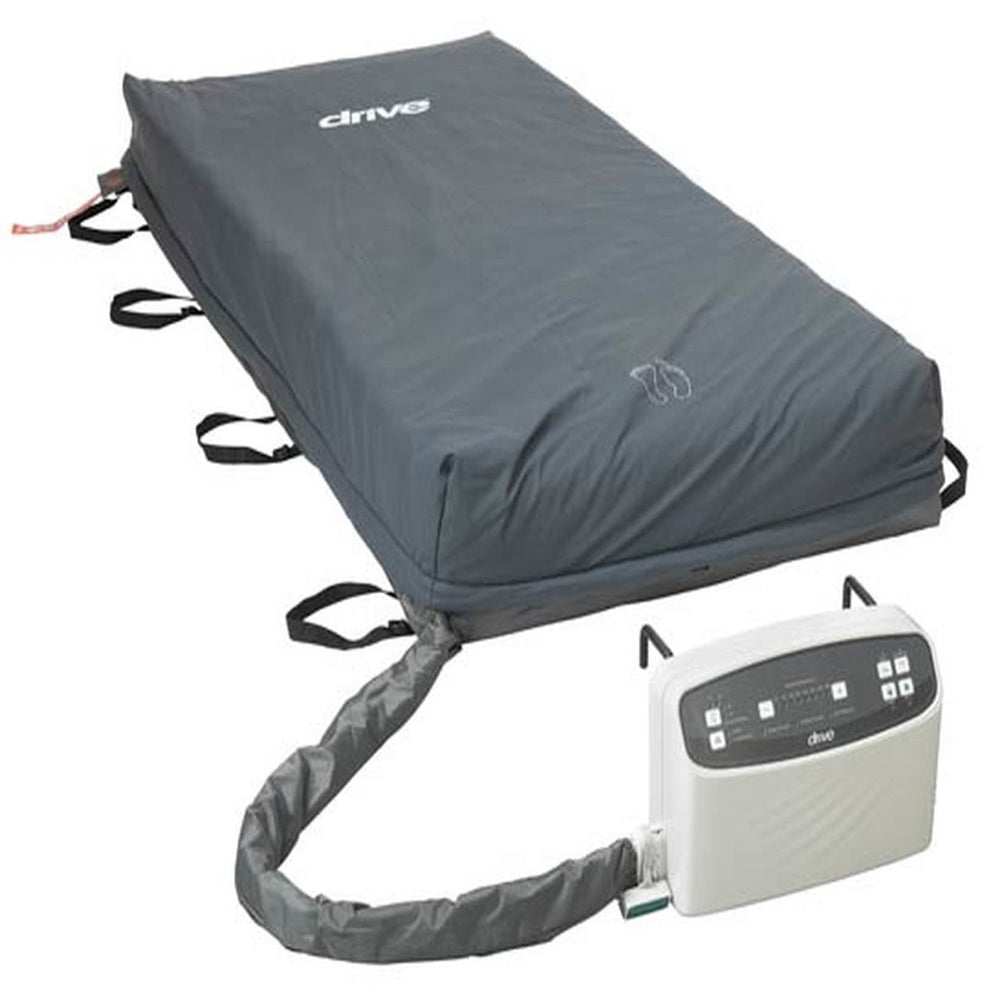 Drive Med-Aire Plus Alternating Pressure and Low Air Loss Mattress System with Defined Perimeter