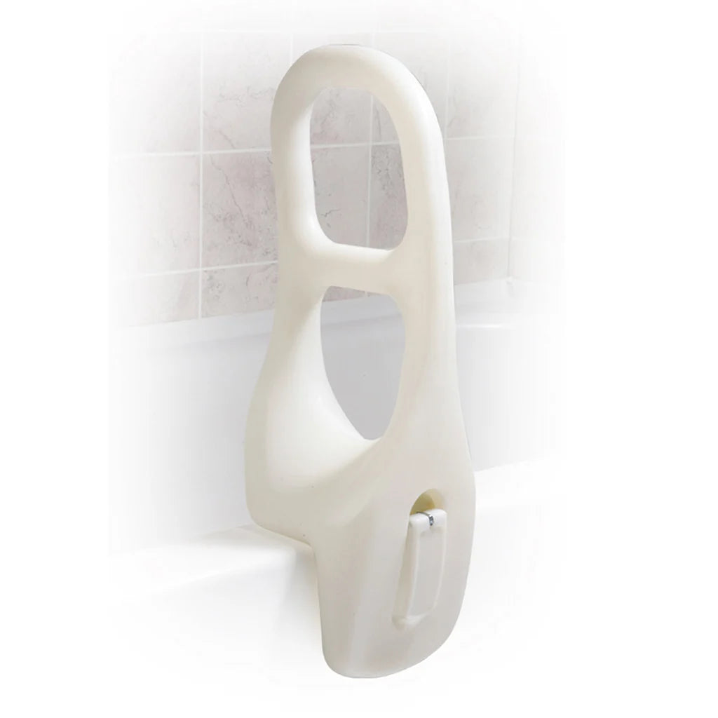 Drive Medical Plastic Tub Rail 12044 – 16.5" White Adjustable Bathtub Safety Rail