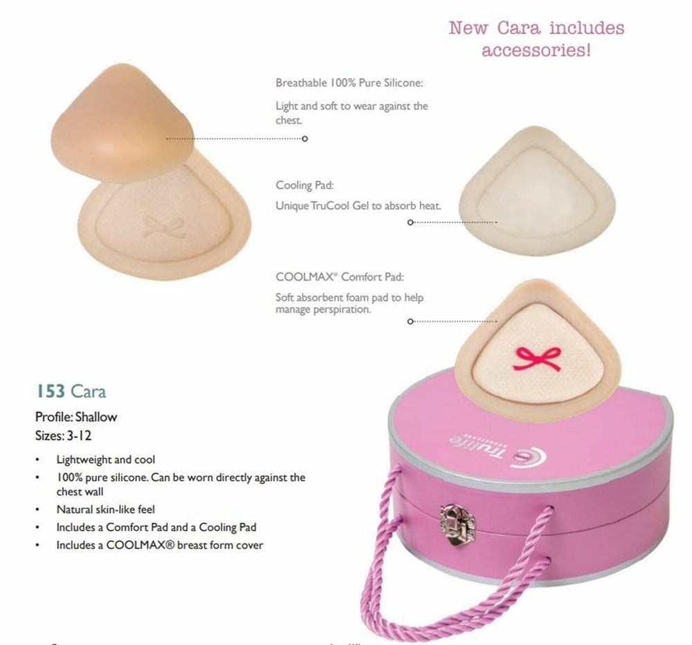 Trulife 153 Cara Silicone Breast Prosthesis - Shallow