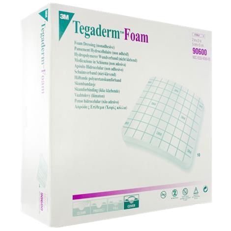 3M Tegaderm High Performance Foam Non-Adhesive Dressing — Multi-Layer Absorbency