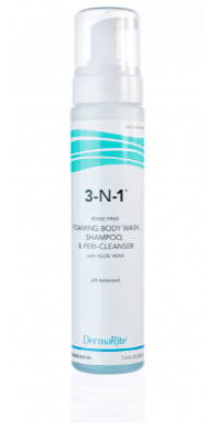 Dermarite No-Rinse Cleansing Foam 3-N-1