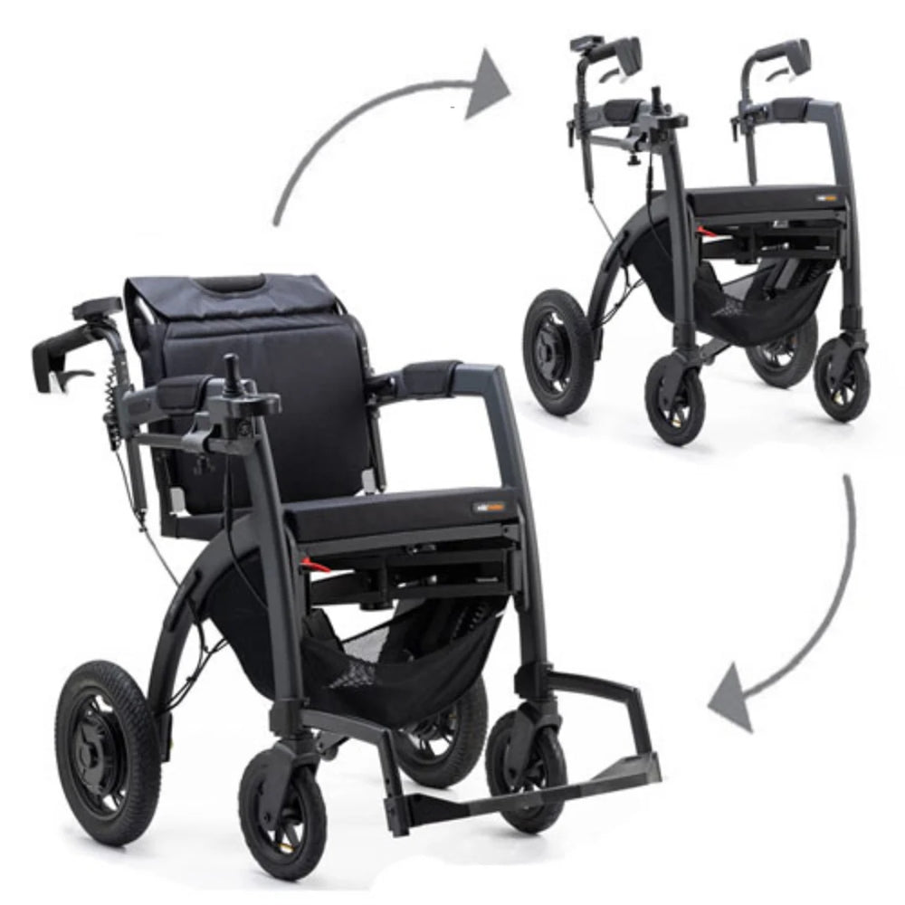 Rollz Motion Electric 3-in-1 Rollator, Transport Chair & Electric Wheelchair