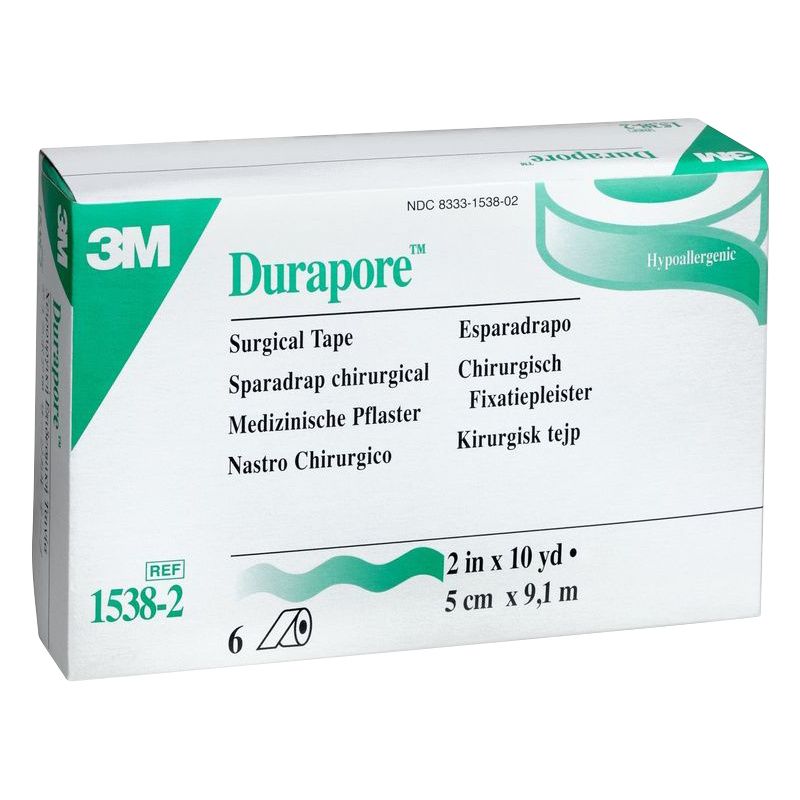 3M Durapore Silk-Like Cloth Surgical Tape — High-Strength, No-Stretch