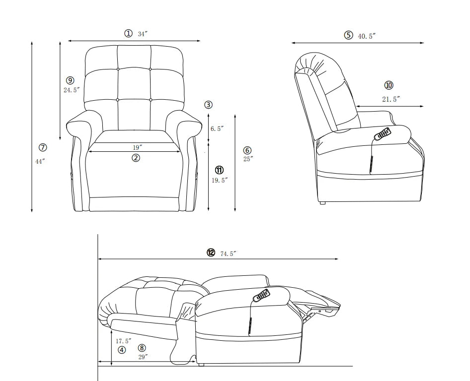 Journey Perfect Sleep Chair with Assisted Lift and Therapeutic Lumbar Heat