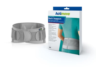 Actimove Back Support with High Density Foam Panel – Lumbar Stabilization Brace
