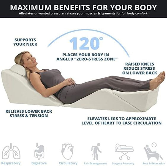 Contour BackMax Foam Bed Wedge Sleep Support System | Sleeping Pillow