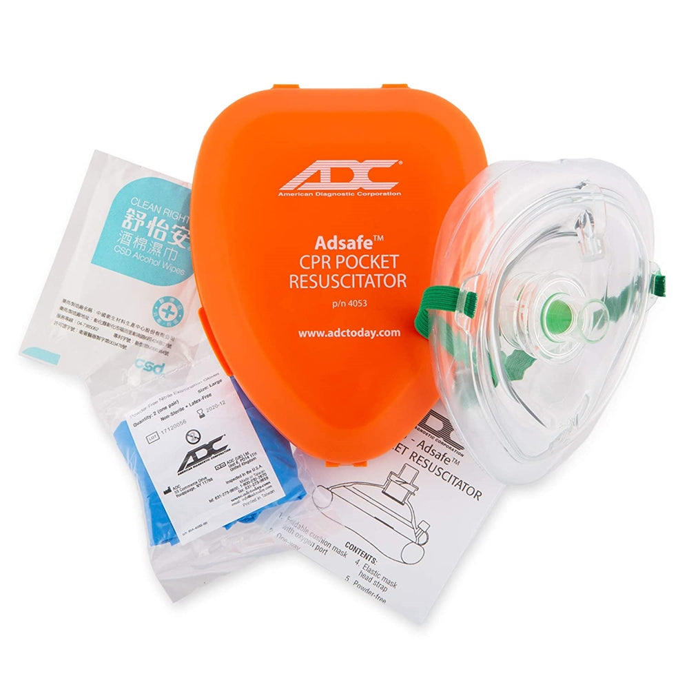 ADC Adsafe CPR Mask Pocket Resuscitator Kit