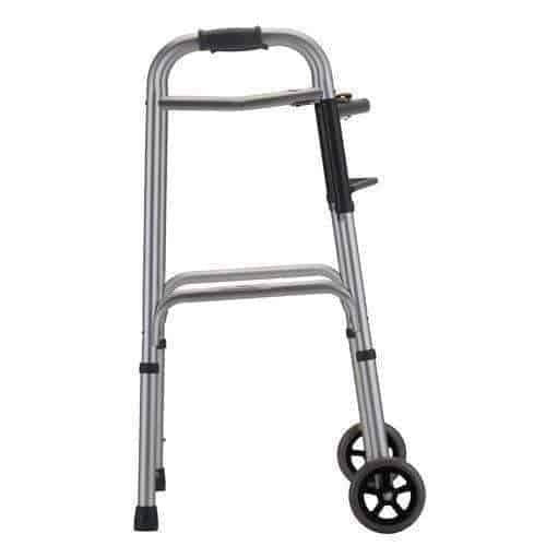 Nova Medical Heavy Duty Bariatric 2-Button Walker with 5" Wheels