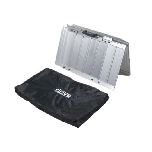 Drive Medical Single Fold Ramp with Carry Bag – Portable Wheelchair & Scooter Ramp