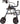 NOVA Mighty Mack Bariatric Rollator – Extra-Wide 500 lb Heavy-Duty Rollator Walker with Seat