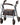 NOVA Zoom Rollator Walker – Lightweight Folding Rollator with 8" Wheels & Padded Seat