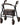 NOVA Zoom Rollator Walker – Lightweight Folding Rollator with 8" Wheels & Padded Seat