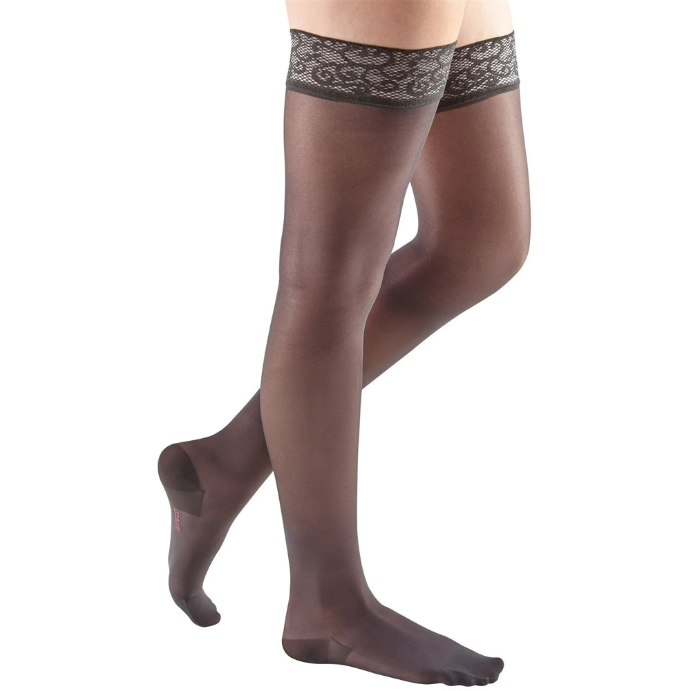 Mediven Sheer & Soft Women's Thigh High 15-20 mmHg w/ Lace Top Band