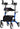 NOVA Dragon Fold & Go Rise UP Rollator – Upright Forearm Support Walker with Seat