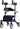 NOVA Dragon Fold & Go Rise UP Rollator – Upright Forearm Support Walker with Seat