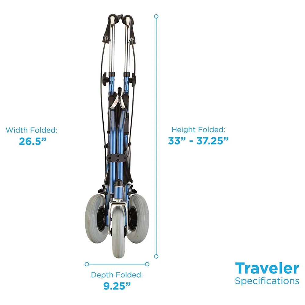 Nova Traveler 3-wheel Rollator