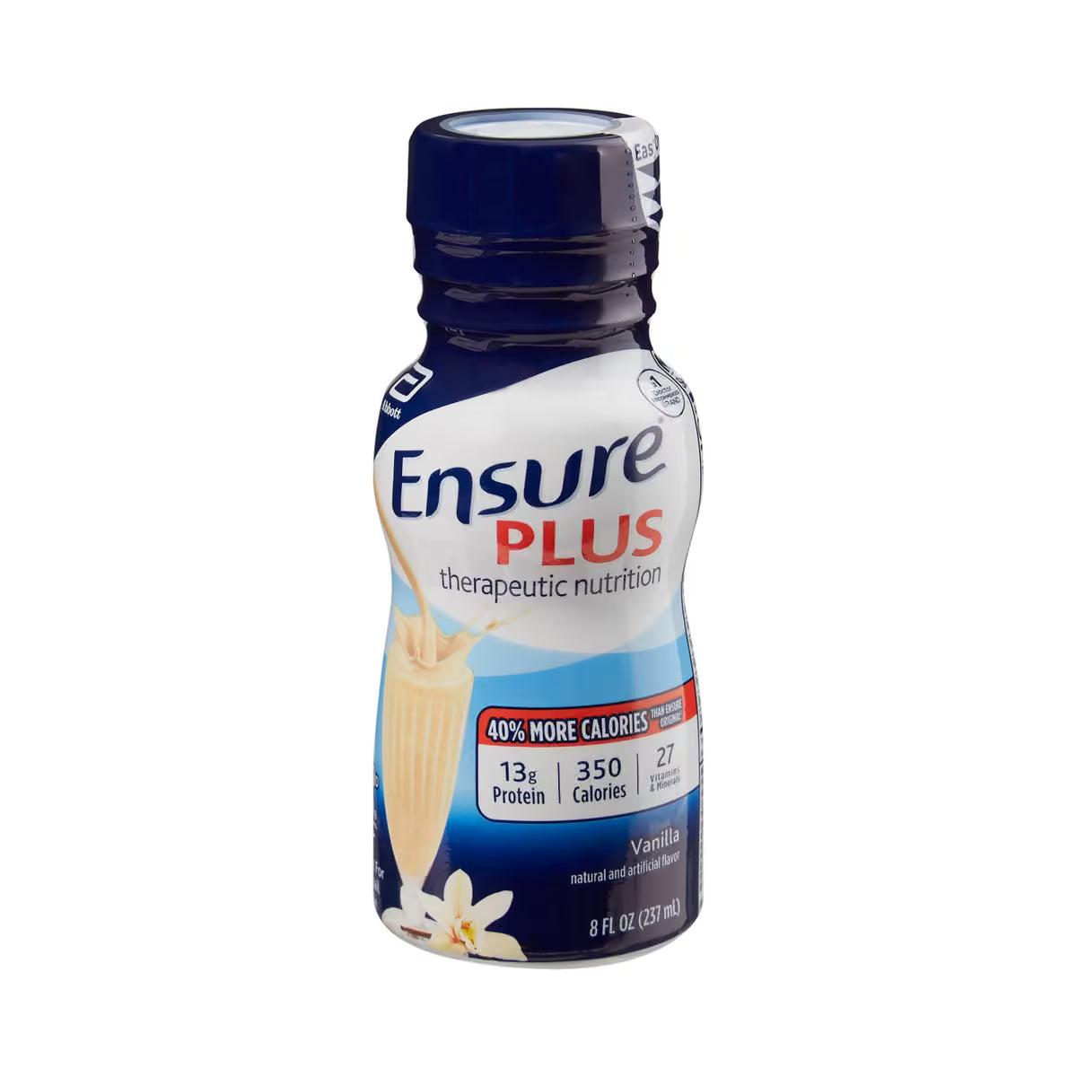 Abbott Ensure Plus Nutrition Shake, 8 fl oz Bottle — Case of 24