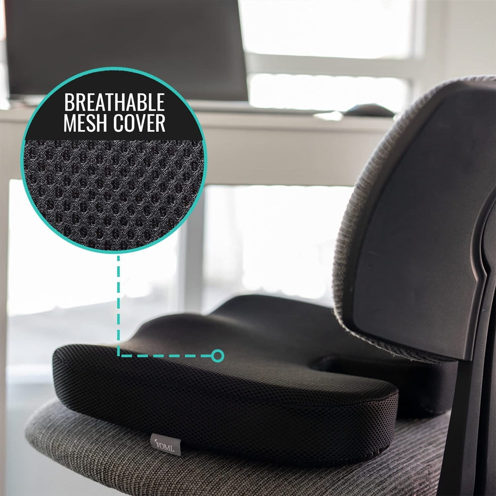 DMI Seat Cushion Coccyx Cushion, Memory Foam