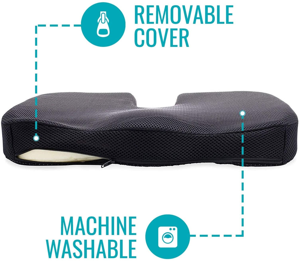 DMI Seat Cushion Coccyx Cushion, Memory Foam